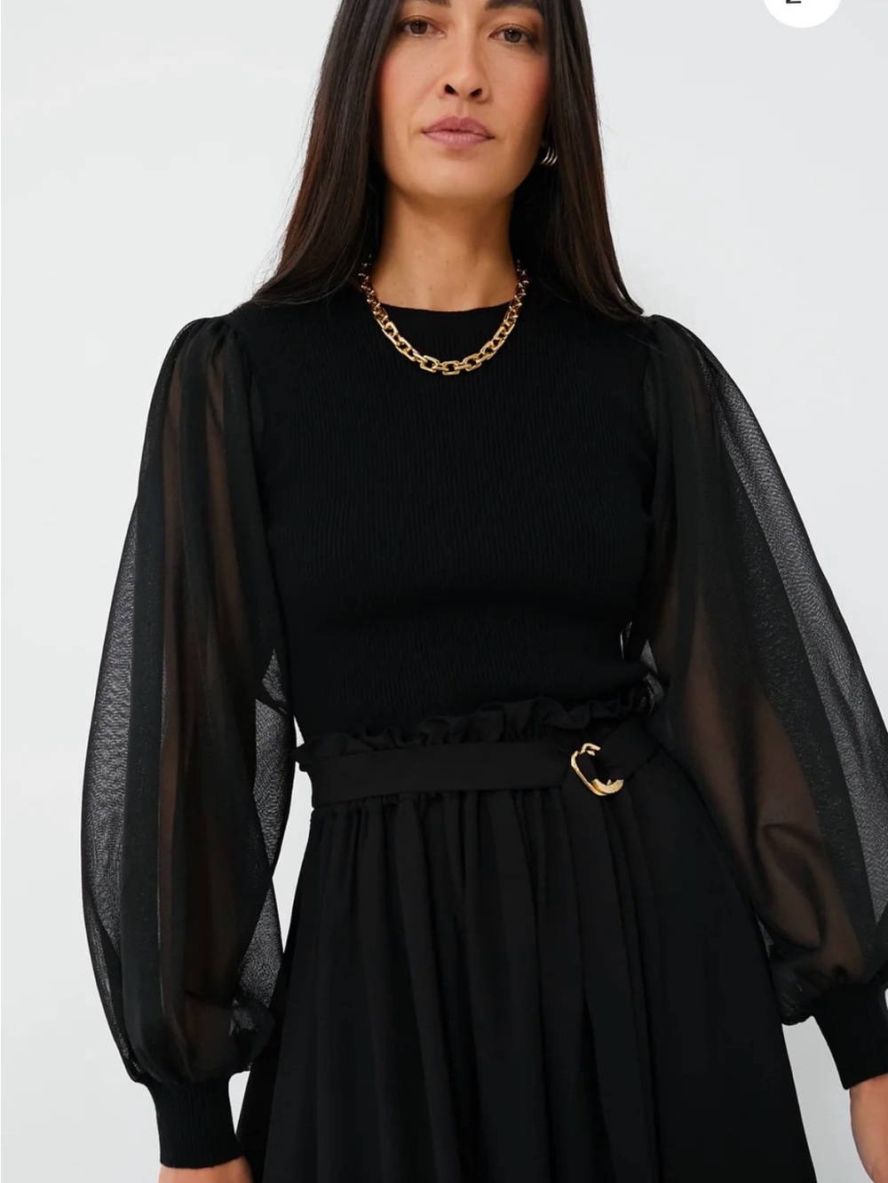 Ulla Johnson Noir Sabrina Pullover Size Large